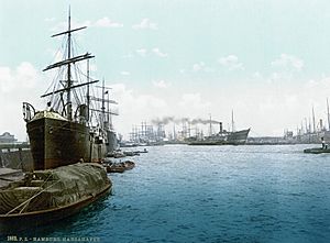 Archivo:Hamburger Hafen 1890