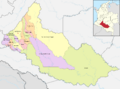 Mapa de Caquetá (político)