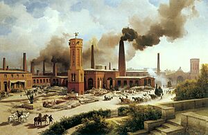 Archivo:Maschinenbau-Anstalt Borsig, Berlin Chausseestraße, 1847, Karl Eduard Biermann