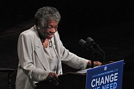 Archivo:Maya Angelou speech for Barack Obama campaign 2008