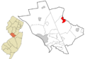Mercer County New Jersey incorporated and unincorporated areas Princeton Junction highlighted
