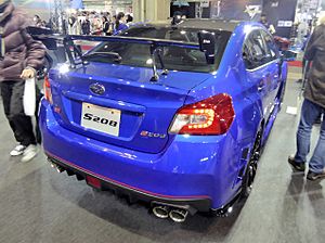 Archivo:Osaka Auto Messe 2018 (498) - Subaru WRX STI S208 -NBR CHALLENGE PACKAGE- Carbon Rear Wing
