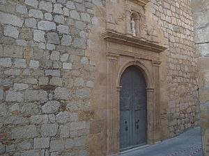 Archivo:Portada de la Iglesia Parroquial de San Bartolomé Apóstol de Borriol