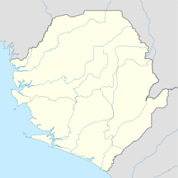 Freetown ubicada en Sierra Leona