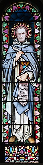 Archivo:Thurles Cathedral Ambulatory Window 18 Saint Thomas Aquinas 2012 09 06
