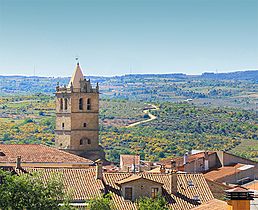 Vista de Aldeadávila de la Ribera, Castilla y León (España)