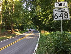 2016-08-17 07 54 41 View north along Maryland State Route 648 (Baltimore-Annapolis Boulevard) just north of Maryland State Route 2 (Governor Ritchie Highway) in Arnold, Anne Arundel County, Maryland.jpg