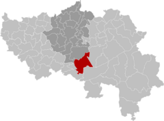 Aywaille Liège Belgium Map.svg