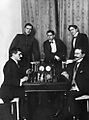 Cinq premiers du Tournoi d'échecs de Saint-Pétersbourg 1914 