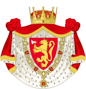 Archivo:Coat of Arms of His Royal Highness the Crown Prince of Norway