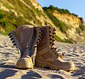 Combat boots desert beach 2