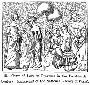 Archivo:Court of Love in Provence in the Fourteenth Century Manuscript of the National Library of Paris