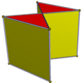 Crossed-square prism