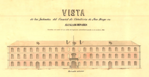 Archivo:Cuartel de Caballería de San Diego en Alcalá de Henares, plano de 1864