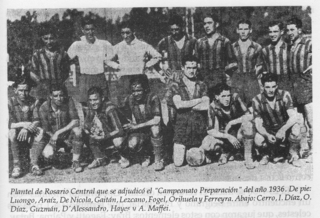 Archivo:Equipo de Rosario Central que ganó la final del Torneo Preparación de 1936