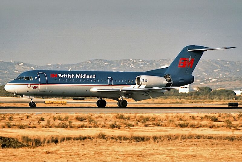 Fokker 70, British Midland JP5948802