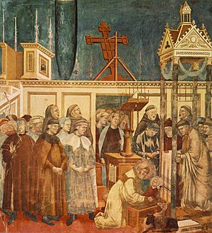 Archivo:Giotto - Legend of St Francis - -13- - Institution of the Crib at Greccio