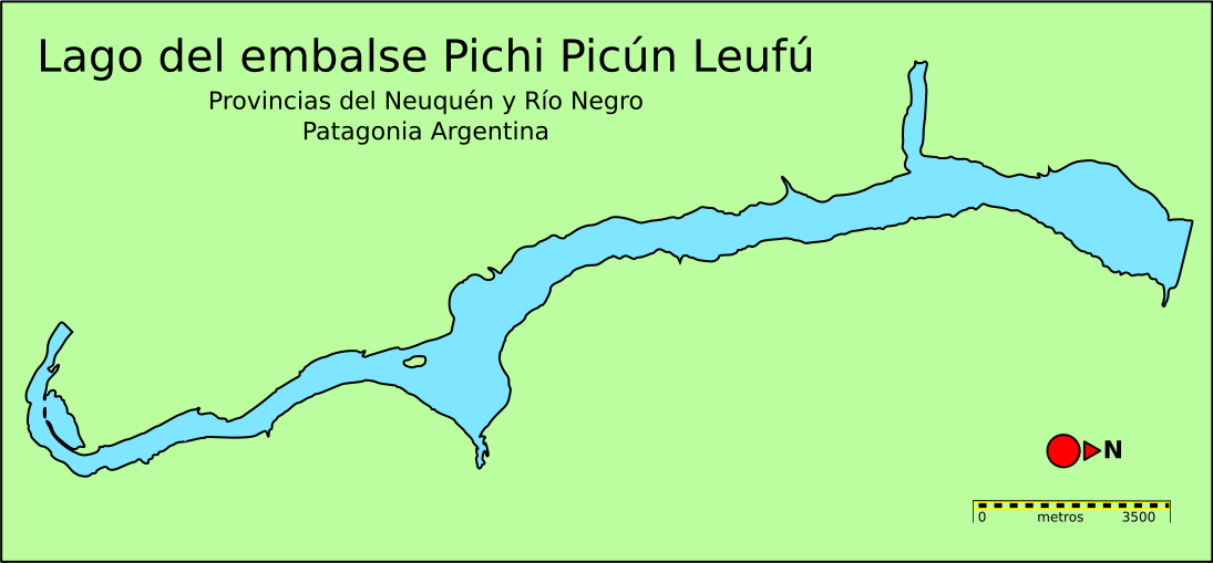 Lago embalse Pichi Picun Leufu provincia del Neuquen.svg