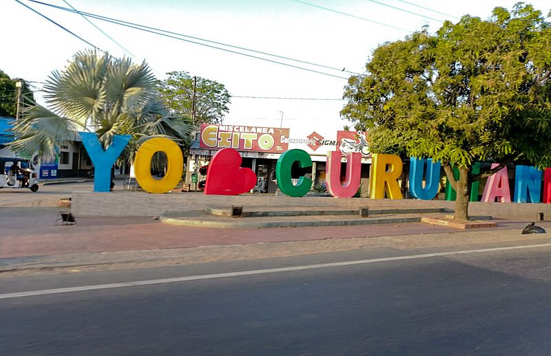 Letrero Curumaní Col feb 2021