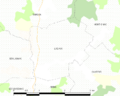 Map commune FR insee code 33215
