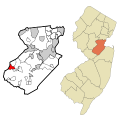Middlesex County New Jersey Incorporated and Unincorporated areas Heathcote Highlighted.svg
