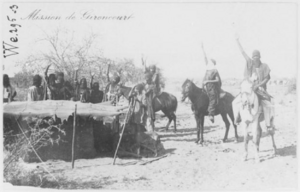 Archivo:Mission de Gironcourt ; les saluts de bienvenue des Touaregs. 1908-1912. Tuareg Kel Away o Ewey de Níger
