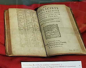 Archivo:N Monardes, De simplicibus medicamentis, etc (C Plantijn, 1574), collectie CC-SB6101E71, Maastricht