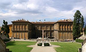 Archivo:Palazzo Pitti Gartenfassade Florenz