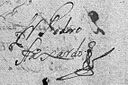 Firma de Pedro de FajardoO.T.