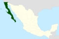 Península de Baja California Mapa