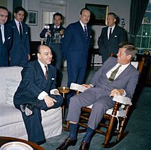 President John F. Kennedy Meets with Carlos Martínez Sotomayor, Foreign Minister of Chile.jpg