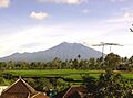 Raung Mountain view from Kalibaru Wetan, East Java, Indonesia
