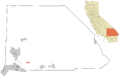 San Bernardino County California Incorporated and Unincorporated areas Big Bear Lake Highlighted