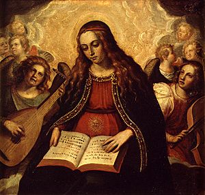 Archivo:Sarinyena, Verge de l'Esperança amb àngels músics, Ca 1610