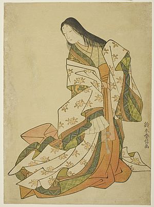 Archivo:Suzuki Harunobu - The Poetess Ono no Komachi - 1925.2046 - Art Institute of Chicago