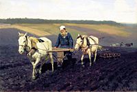 Tolstoy ploughing