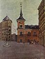 1927-12-10, La Esfera, Rincones madrileños, La plaza de Santa Cruz, Sancha (cropped)