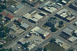 Aerial view of Carrollton, Missouri - 9-2-2013.JPG