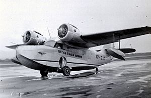 Archivo:British Guiana Govt Airways Grumman Goose c 1955tr