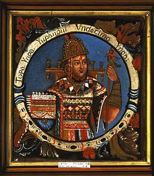 Archivo:Brooklyn Museum - Tupac Yupanqui, Eleventh Inca, 1 of 14 Portraits of Inca Kings - framed