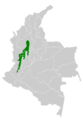 Chlorochrysa nitidissima map
