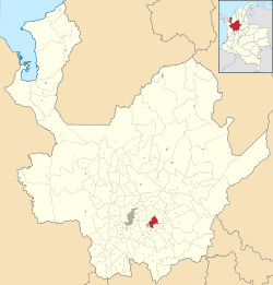 Marinilla ubicada en Antioquia