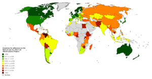 Archivo:Countries by adherence to the Rule of Law (2017–18)
