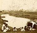 Descansando en la orilla , Buenos Aires, C. 1902