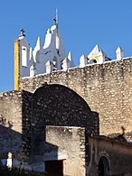 Detail of Convento de San Antonio de Padua - Izamal - Merida - Mexico - 02