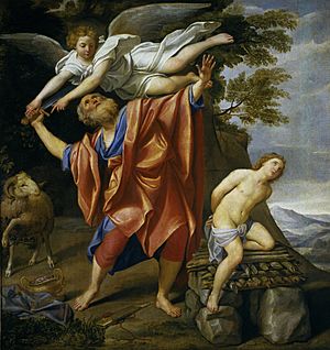 Archivo:El sacrificio de Isaac (Domenichino)