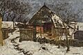 Elisabeth von Eicken - Das Dornenhaus in winterlichem Tauschnee