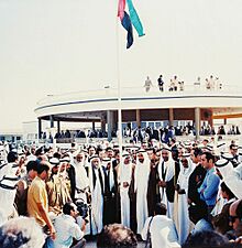 Archivo:Flag-hoisting at the Union Declaration