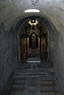 Interior de l'església de Sant Genís de Montellà