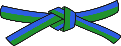 Judo green-blue belt